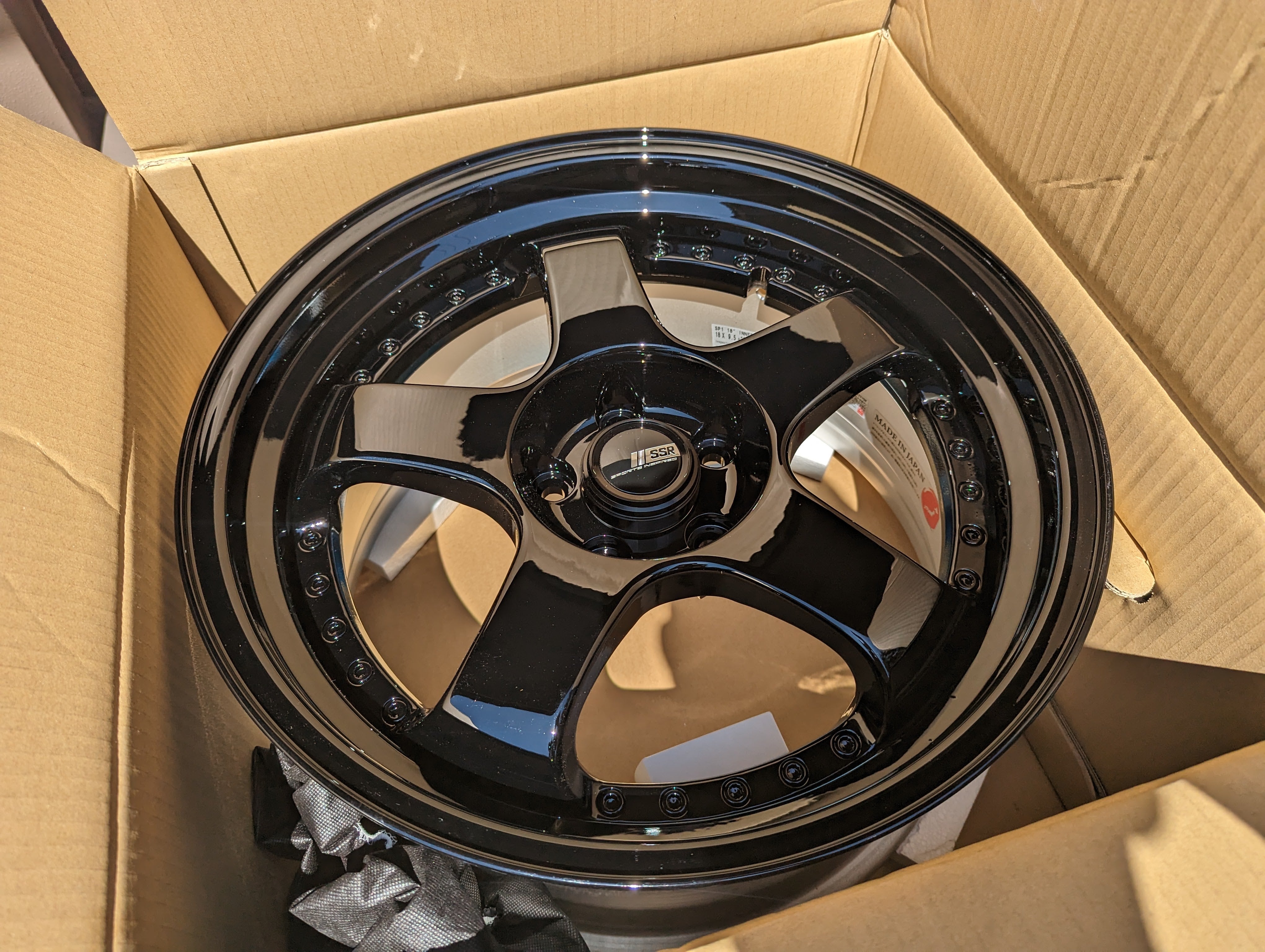 SSR SP1 (Triple Black) - 3 Piece Wheels