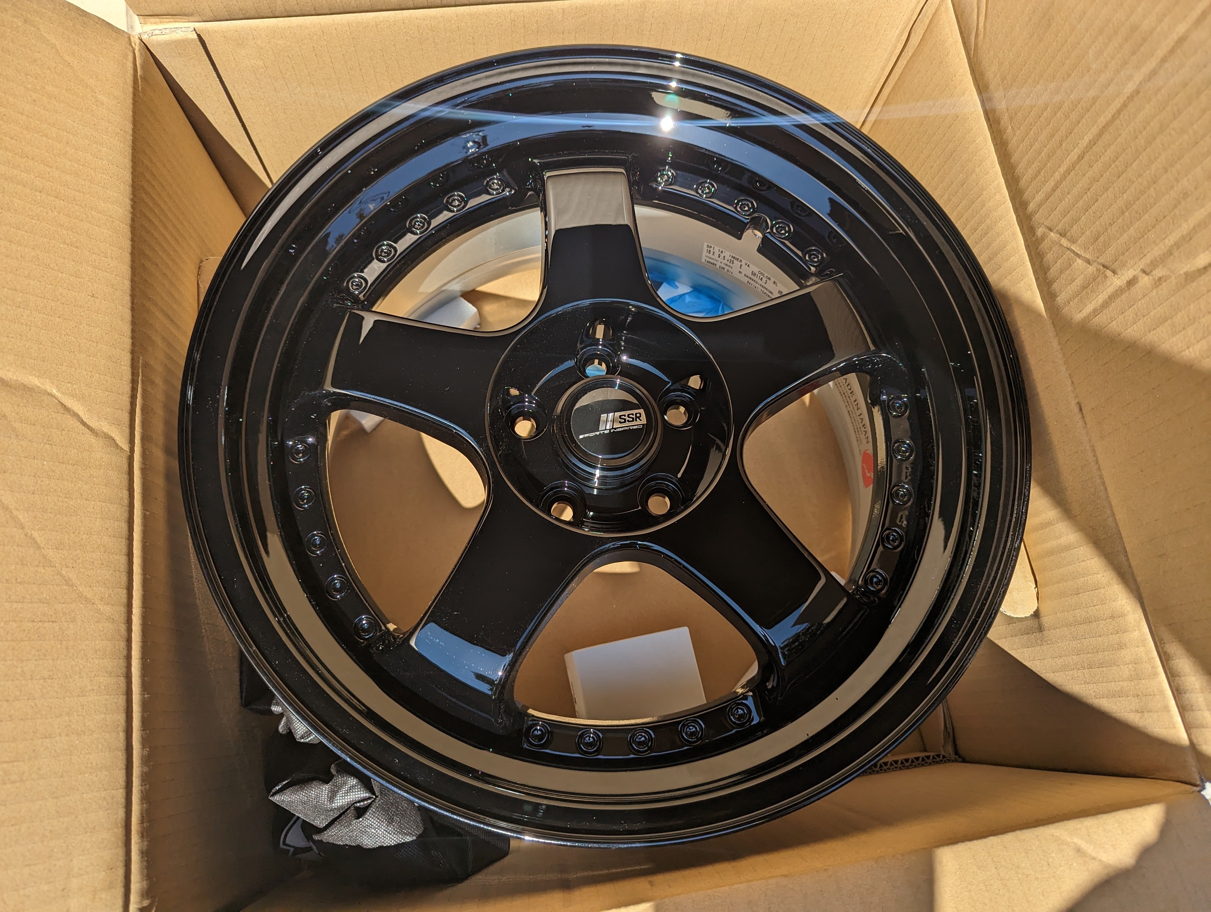 SSR SP1 (Triple Black) - 3 Piece Wheels