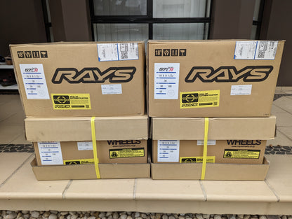 Rays Gram Lights 57 CR Gloss Black | 5x100 | 18x9.5 +38 | New