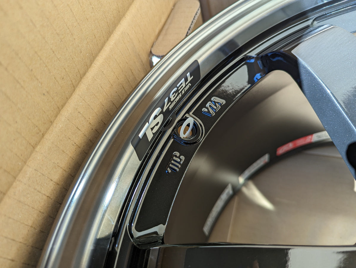 RAYS Volk Racing TE37SL (Double Pressed Black) - 5x114.3 - 18x10.5 +15