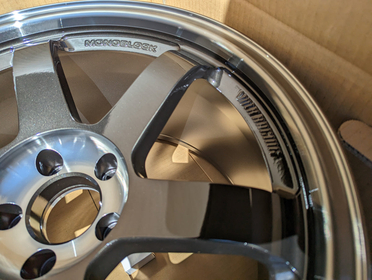 RAYS Volk Racing TE37SL (Double Pressed Black) - 5x114.3 - 18x10.5 +15