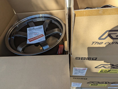 Rays Volk Racing TE37SL Pressed Graphite | 5x114.3 | 18x10.5 +15 | New | Discontinued