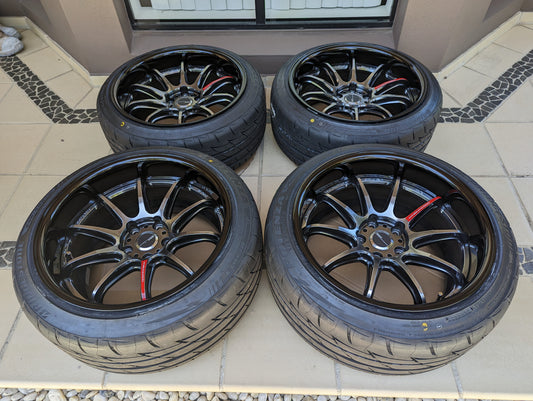 
Work Emotion ZR10 2 Piece - Brand New Bridgestone RE003 Semi-slick Tyres