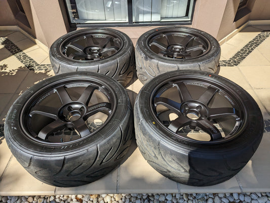 
RAYS Volk Racing TE37RT with Yokohama Advan A050 Semi Slick Tyres