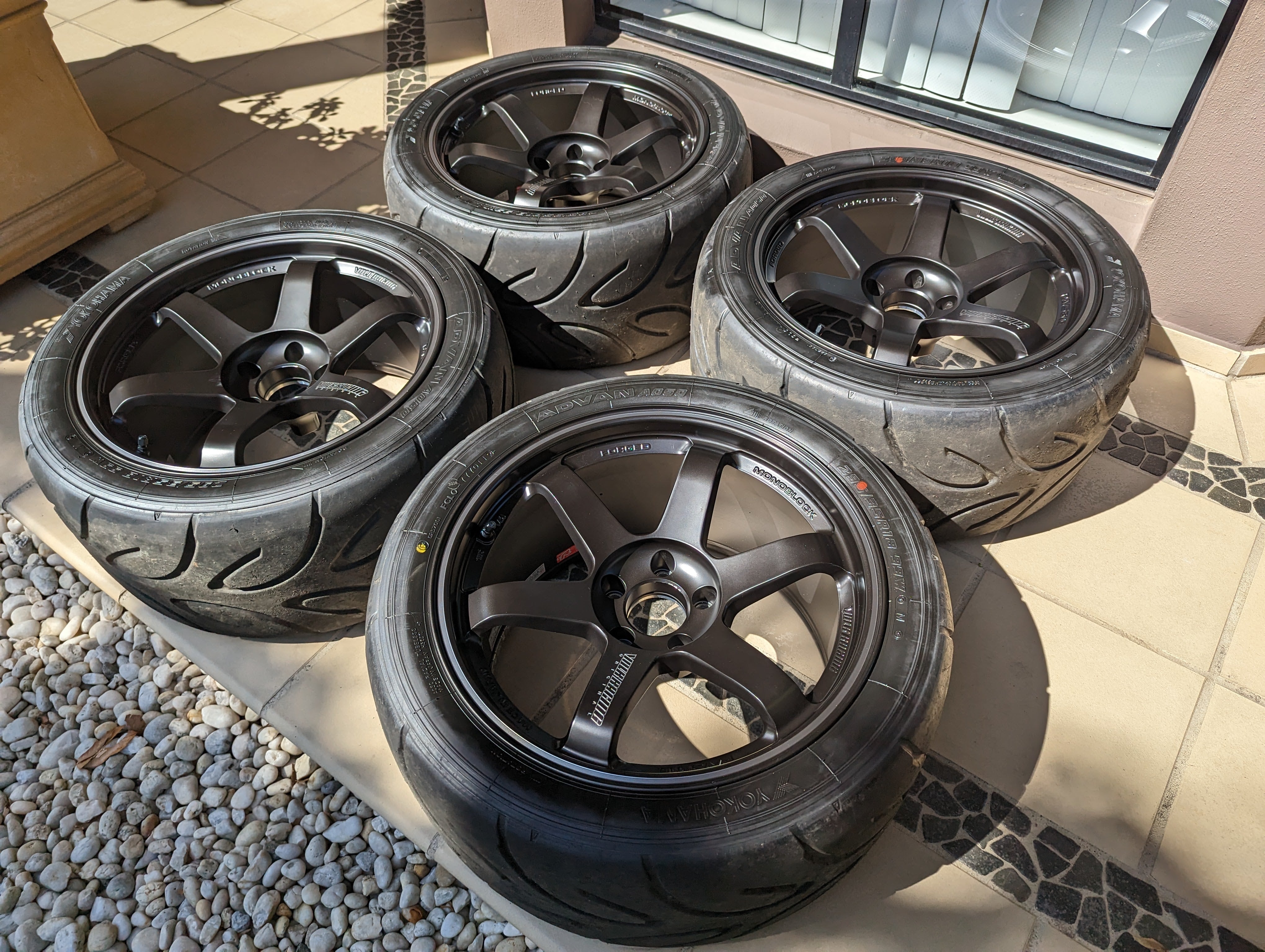 Rays Volks Racing TE37RT with Yokohama Advan A050 Semi Slick Tyres