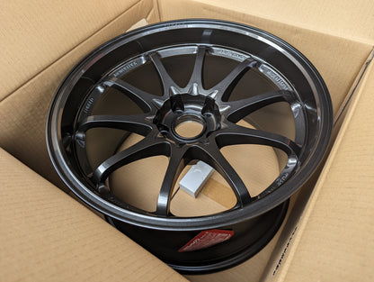 RAYS Volk Racing CE28 Club Racer II Black Edition (Diamond Dark Gunmetal) with Genuine Rays Stickers - 5x114.3 - 18x10.5 +15