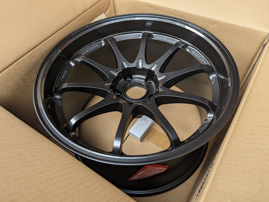 
RAYS Volk Racing CE28 Club Racer II Black Edition (Diamond Dark Gunmetal) with Genuine RAYS Stickers - 5x114.3 - 18x10.5 +15