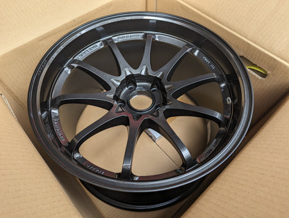RAYS Volk Racing CE28 Club Racer II Black Edition (Diamond Dark Gunmetal) with Genuine Rays Stickers - 5x114.3 - 18x10.5 +15