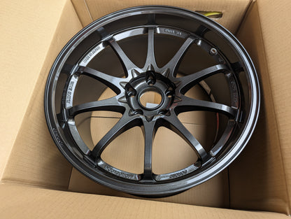RAYS Volk Racing CE28 Club Racer II Black Edition (Diamond Dark Gunmetal) with Genuine Rays Stickers - 5x114.3 - 18x10.5 +15