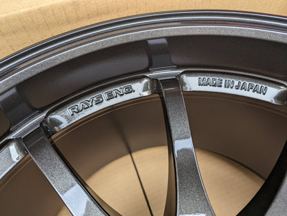 RAYS Volk Racing CE28 Club Racer II Black Edition (Diamond Dark Gunmetal) with Genuine Rays Stickers - 5x114.3 - 18x10.5 +15