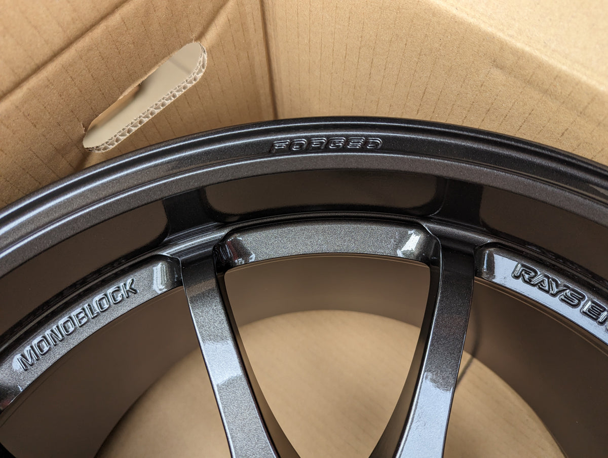 RAYS Volk Racing CE28 Club Racer II Black Edition (Diamond Dark Gunmetal) with Genuine Rays Stickers - 5x114.3 - 18x10.5 +15