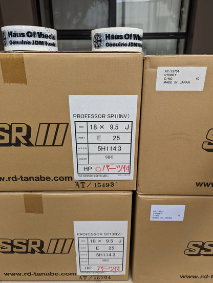 SSR SP1 SBC Chrome | 5x114.3 | 18x9.5 +25 | New | 3 Piece