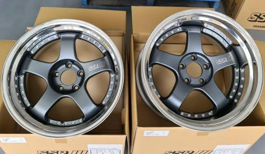 SSR SP1 (Flat Gunmental) - 3 Piece Wheels - 5x114.3 - 18x9.5 +25